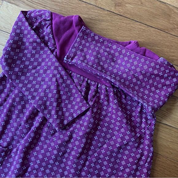 Tea Collection Maroon Cotton Print Dress 18-24 - Picture 5 of 5